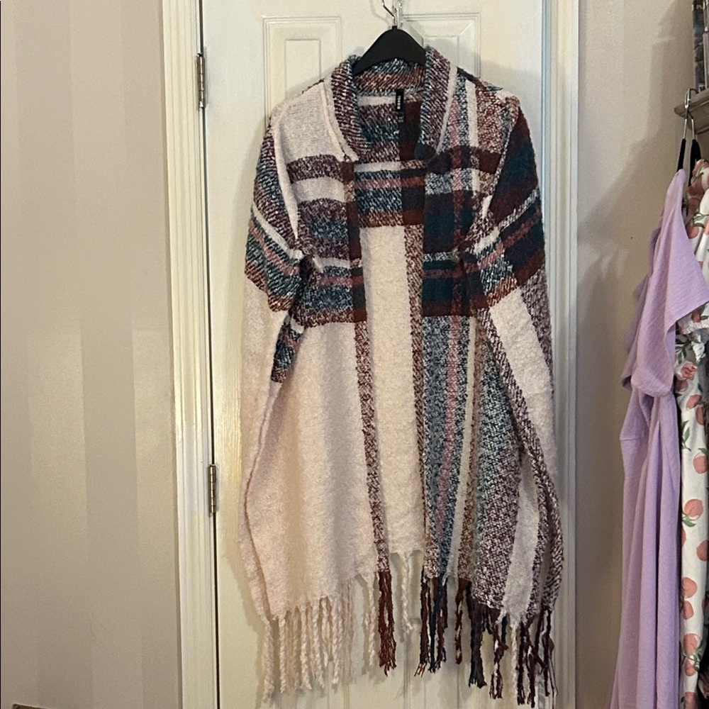 Torrid Multicolor Knit Shawl